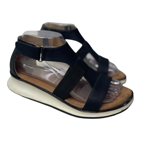 Adrienne Vittadini Women’s Mabelle Black Sport Sandals - Picture 1 of 9